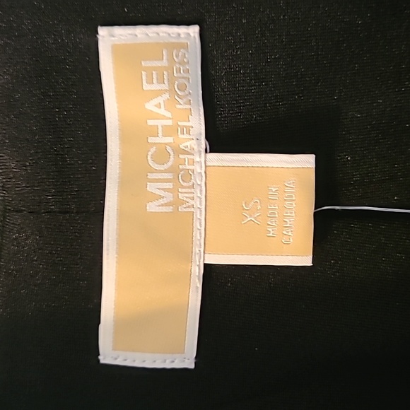 NWT: MICHAEL KORS AUTHENTIC WOMENS BLACK FAUX LEATHER LONG VEST SIZE XS - Picture 7 of 16